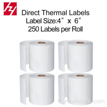 Zebra 4x6 Direct Thermal Shipping Labels